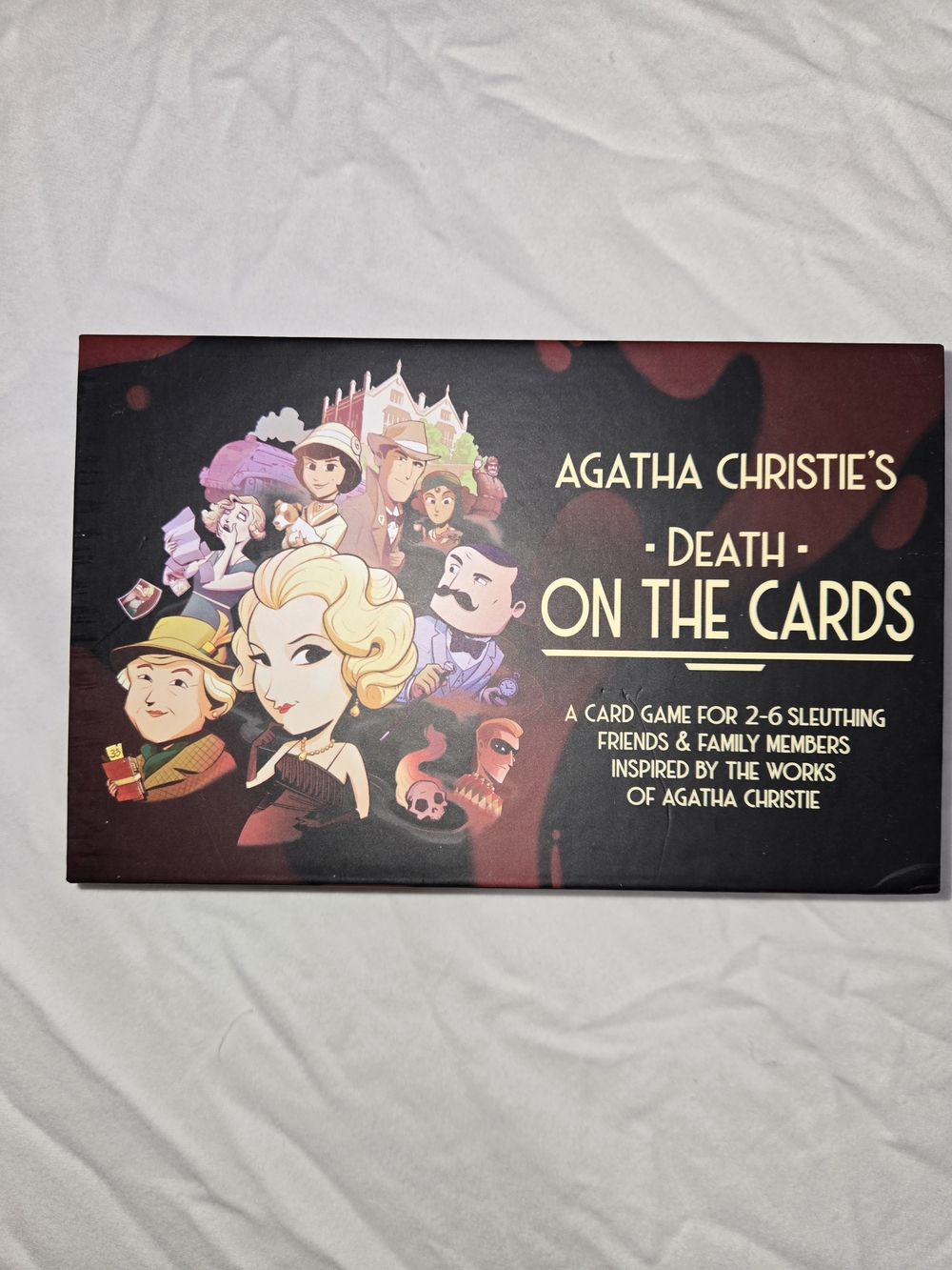 Agatha Christie Death on the Cards Murder Mystery Card Game